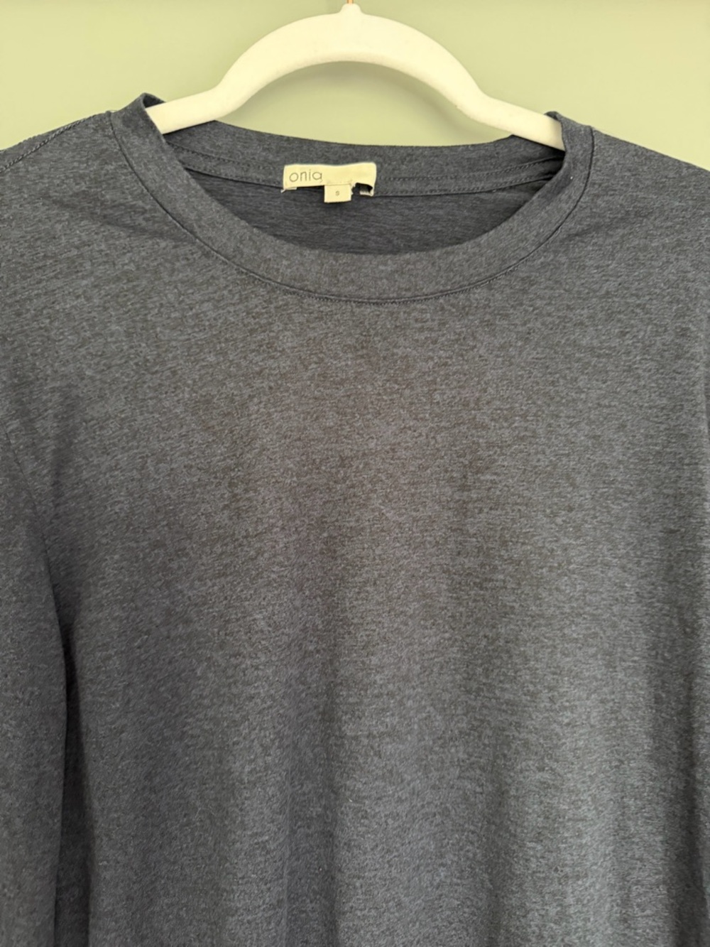 Onia "Sun Tee" Deep Indigo Long Sleeve Shirt Outdoor Casual Gorpcore - Picture 5 of 16